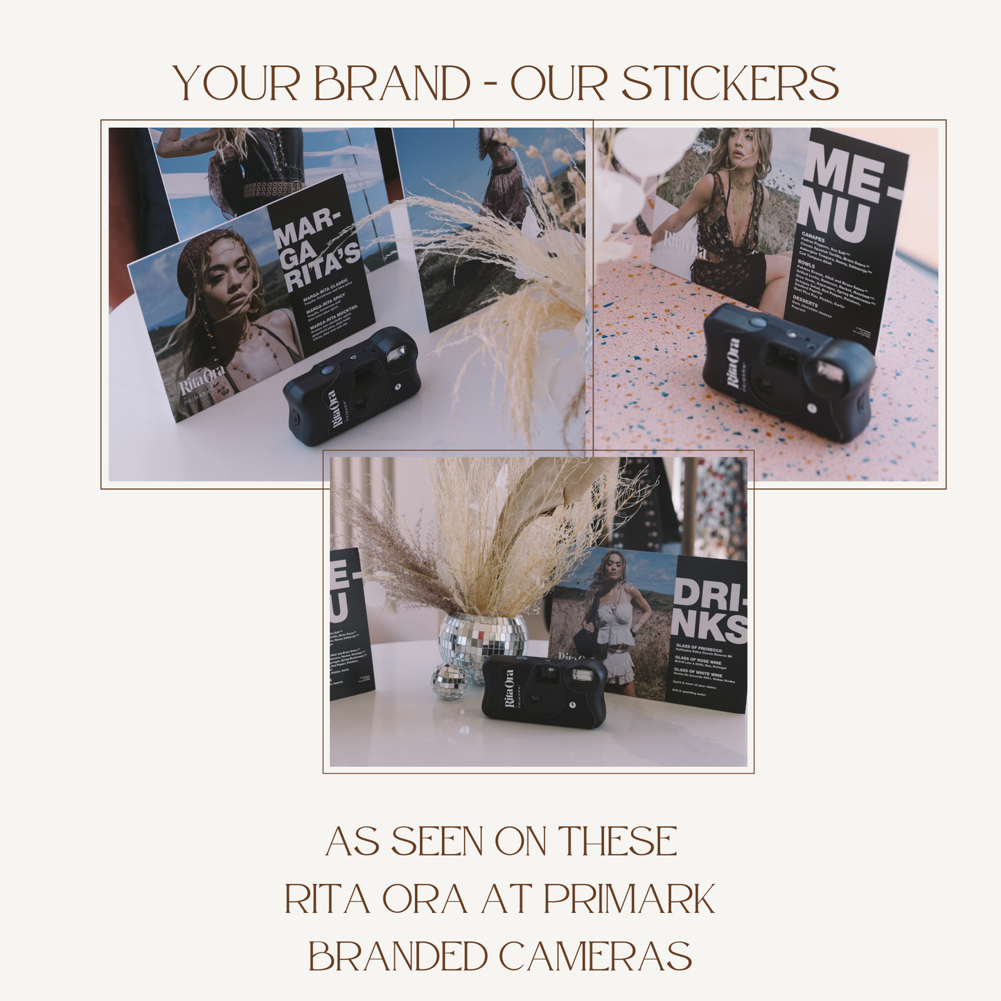 Custom Colour Disposable Camera Wrap for Businesses and Brand Partnerships