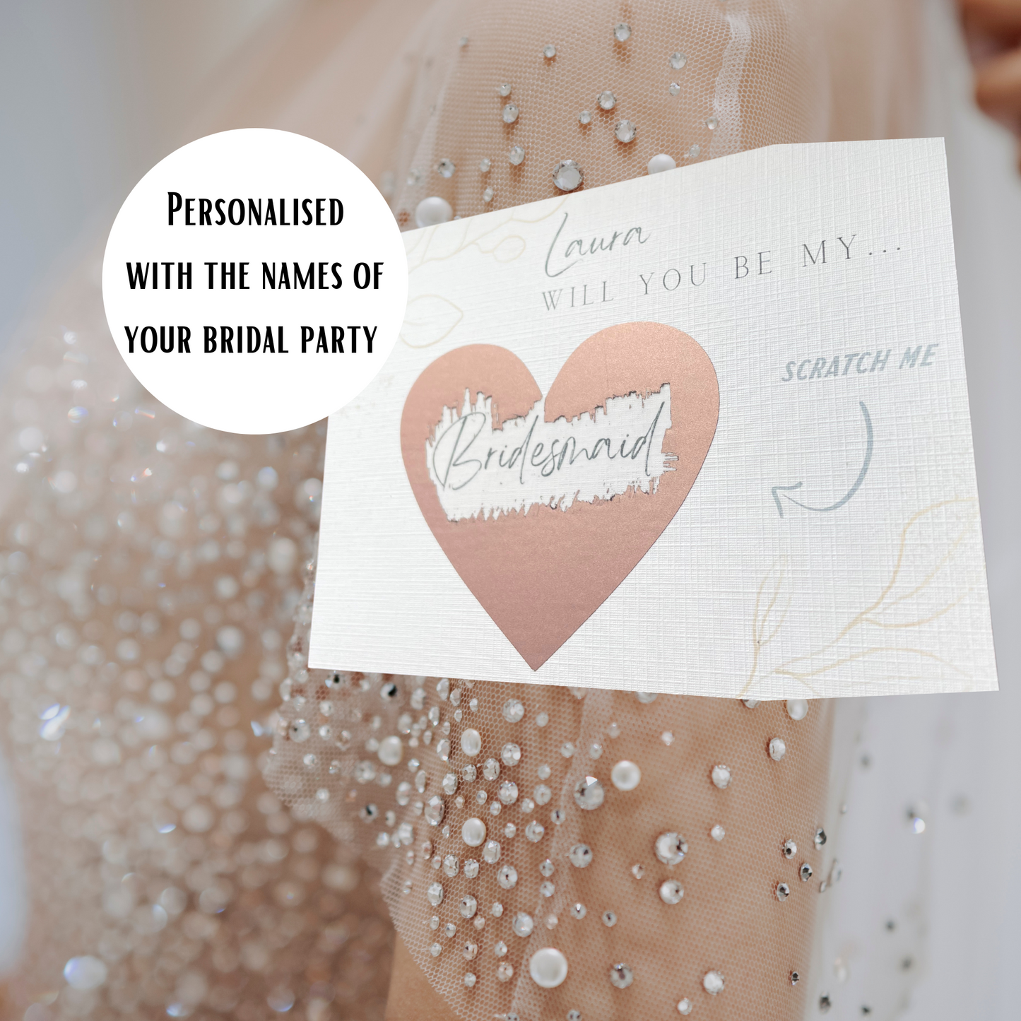 Bridesmaid Proposal Scratch Off Card