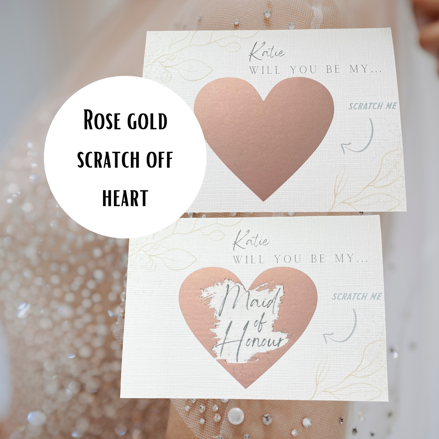 Bridesmaid Proposal Scratch Off Card