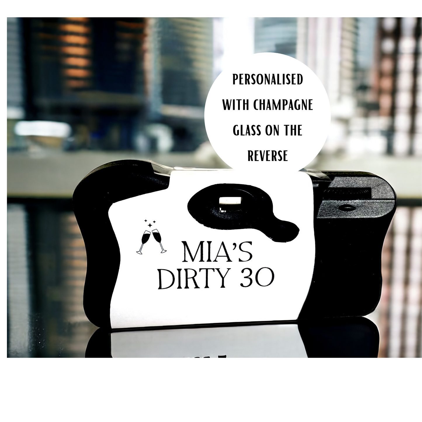 Dirty 30th Birthday Kodak Camera Sticker