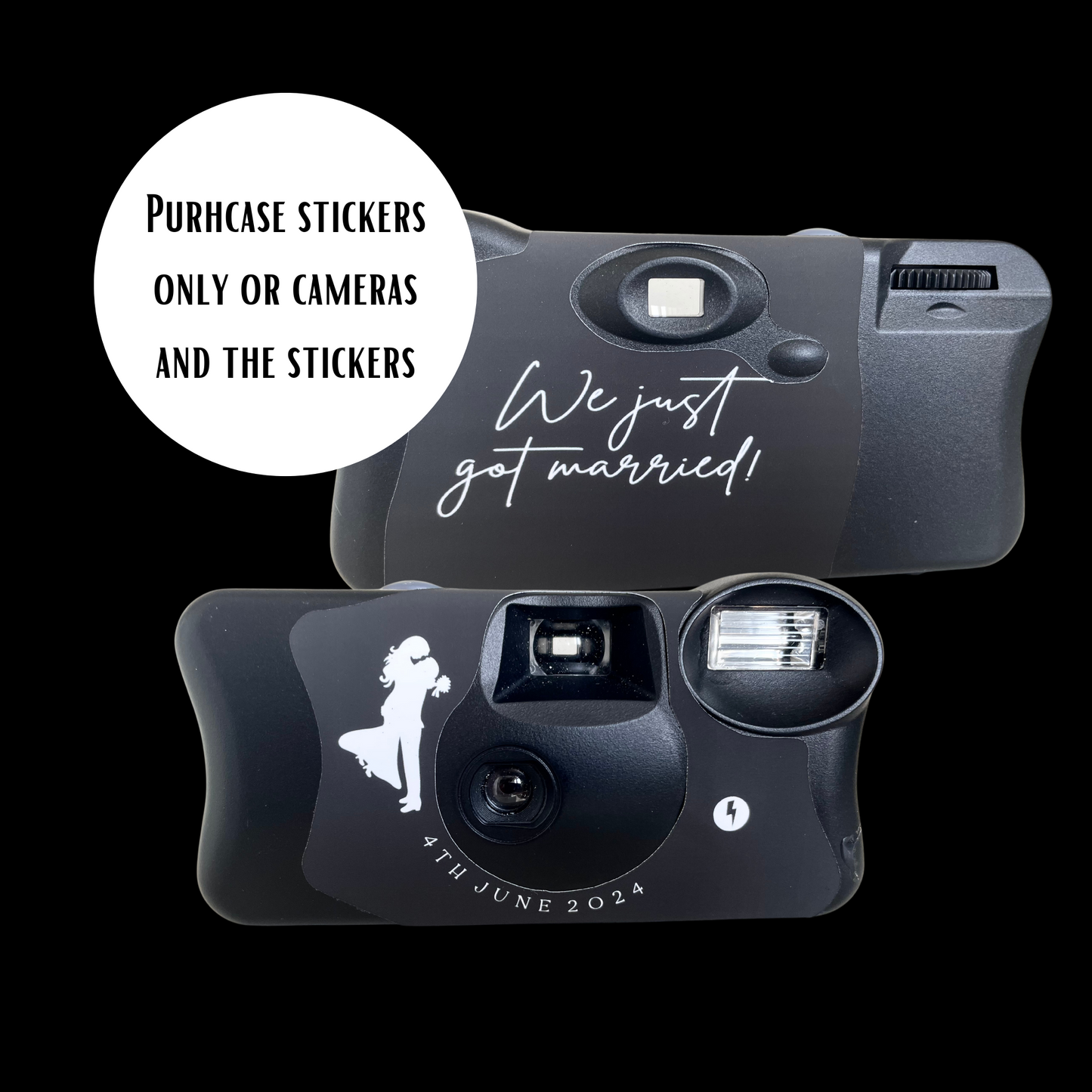 Elegant Black Dinner Jacket Theme Wedding Disposable Camera Favours