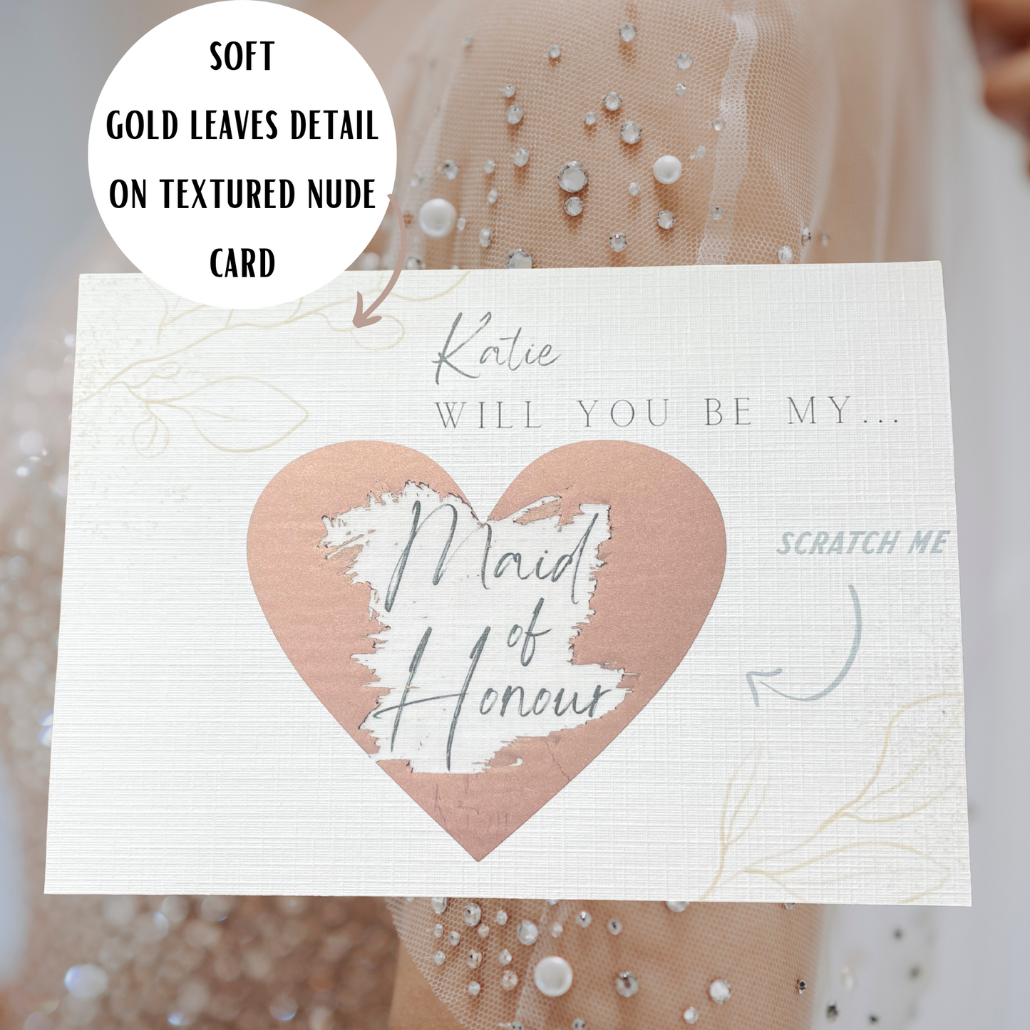 Bridesmaid Proposal Scratch Off Card