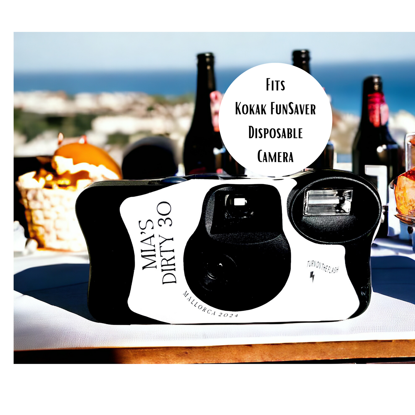 Dirty 30th Birthday Kodak Camera Sticker