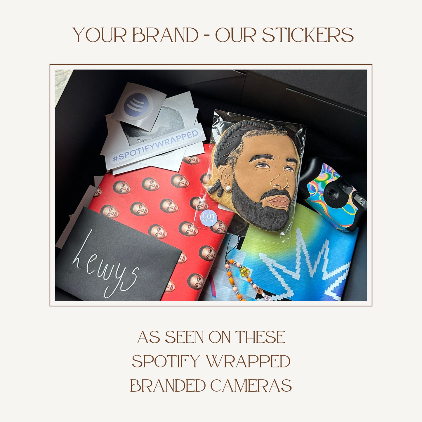 Custom Colour Disposable Camera Wrap for Businesses and Brand Partnerships