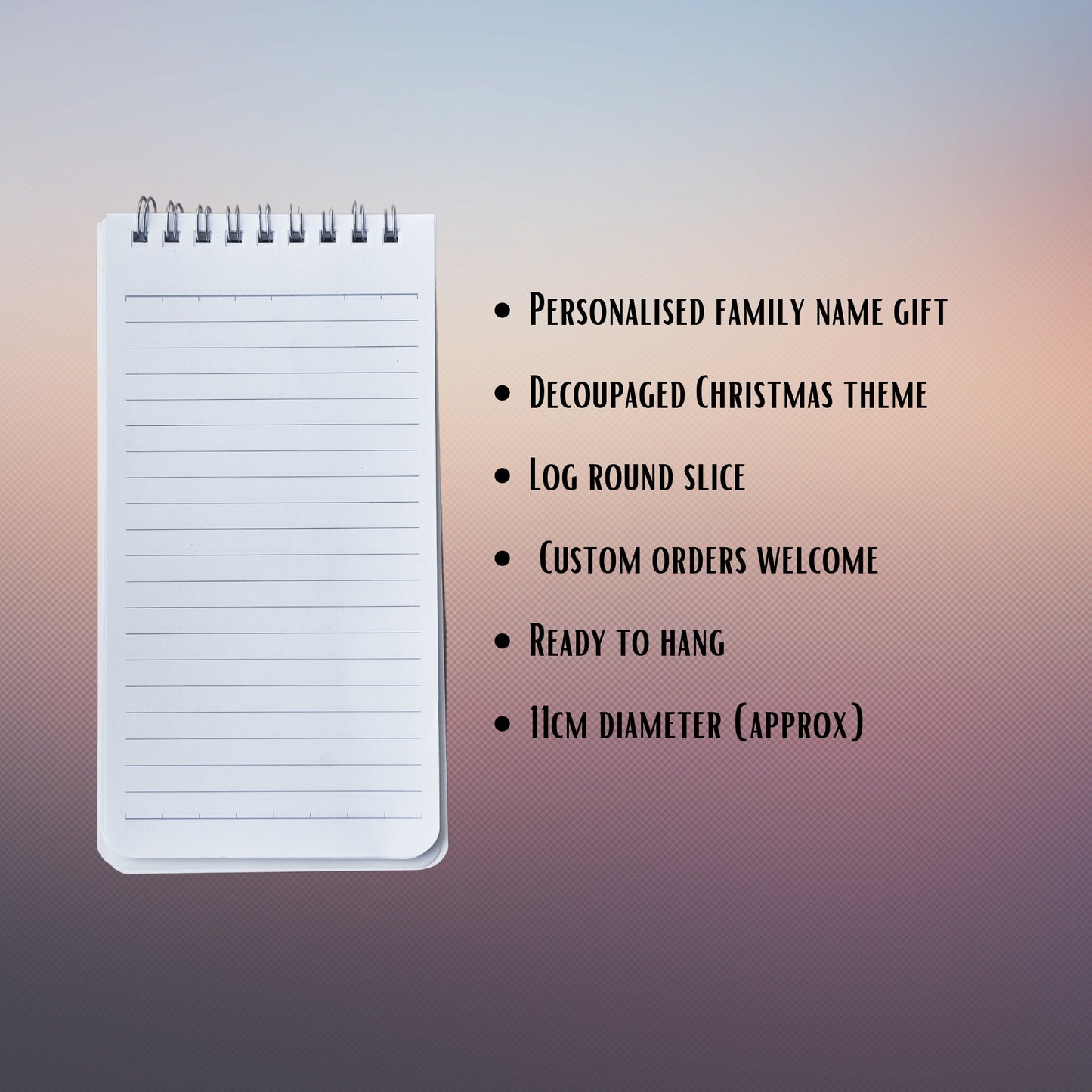 Family Name Christmas Tree Ornament