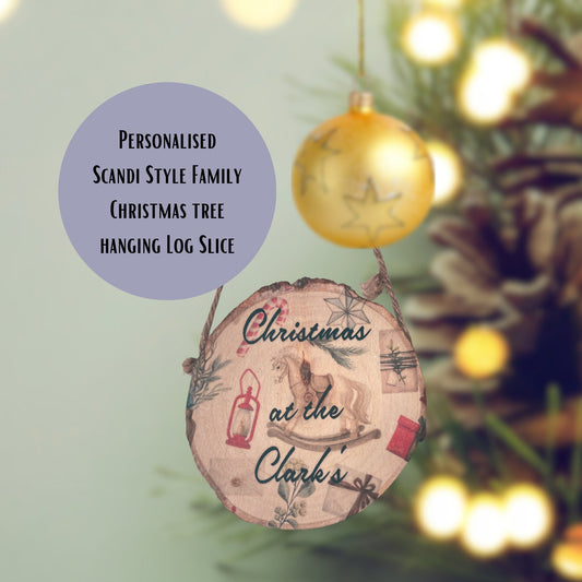 Family Name Christmas Tree Ornament