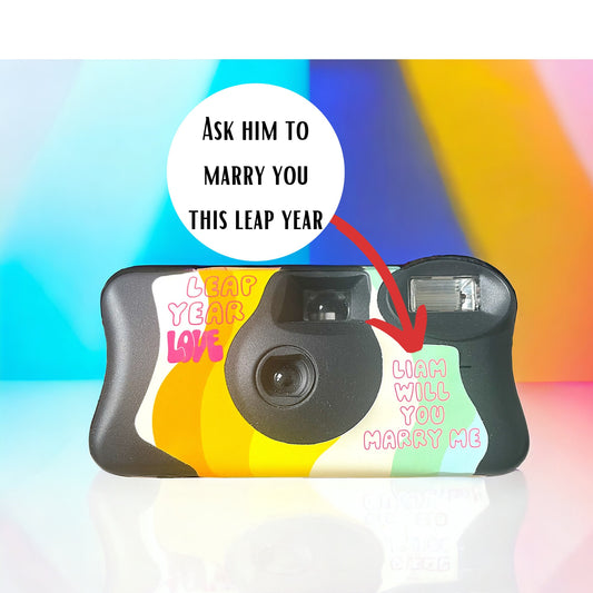 Peace and Love Retro Camera Wrap